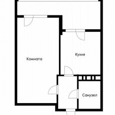 Квартира 42 м², 1-комнатная - изображение 1