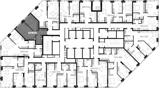 Квартира 45,7 м², 1-комнатная - изображение 3