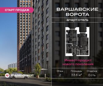 Квартира 33,6 м², 1-комнатные - изображение 1