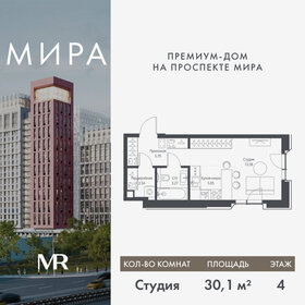 Квартира 30,1 м², студия - изображение 1