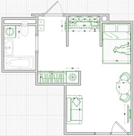 Квартира 26 м², студия - изображение 1