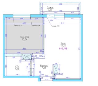Квартира 39,2 м², 1-комнатная - изображение 1