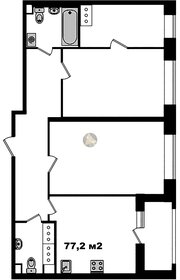 Квартира 77,2 м², 2-комнатная - изображение 1