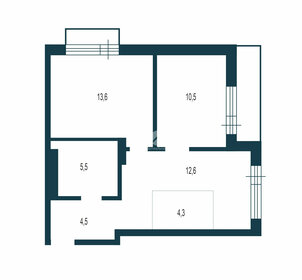 Квартира 51 м², 3-комнатная - изображение 1