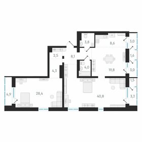 Квартира 137,6 м², 3-комнатная - изображение 1