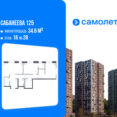 Квартира 64,8 м², 2-комнатная - изображение 2