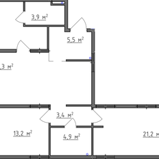 Квартира 91,4 м², 3-комнатная - изображение 3