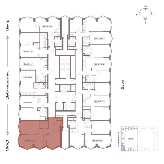 66,8 м², 2-комнатная квартира 32 897 304 ₽ - изображение 28