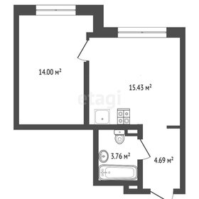 Квартира 38 м², 1-комнатная - изображение 1