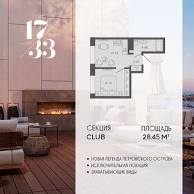 Квартира 28,5 м², 1-комнатные - изображение 1