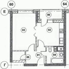 Квартира 40,7 м², 1-комнатная - изображение 1