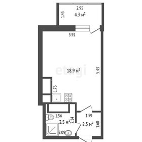 Квартира 27 м², студия - изображение 1