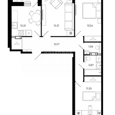 Квартира 73,2 м², 3-комнатная - изображение 2