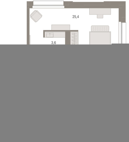 36,8 м², 1-комнатная квартира 4 350 000 ₽ - изображение 97