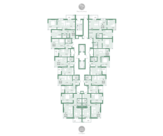 77,8 м², 4-комнатная квартира 8 558 000 ₽ - изображение 17
