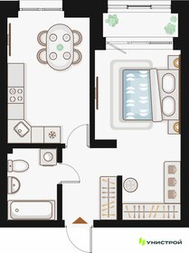 Квартира 41,2 м², 1-комнатная - изображение 1