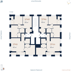 Квартира 58,9 м², 1-комнатная - изображение 2