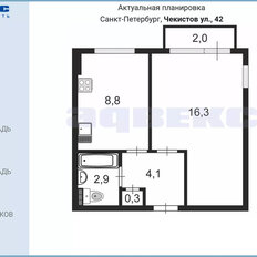 Квартира 32,4 м², 1-комнатная - изображение 2