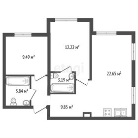 Квартира 59,2 м², 2-комнатная - изображение 1