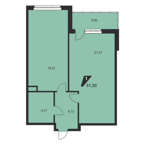 59,4 м², 3-комнатная квартира 6 450 000 ₽ - изображение 87