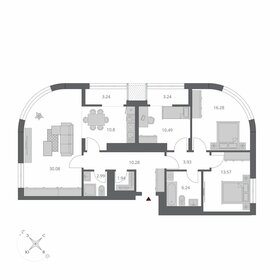 Квартира 113 м², 4-комнатная - изображение 1