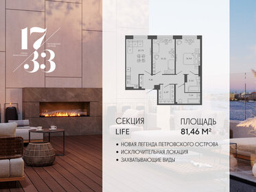 Квартира 81,5 м², 2-комнатные - изображение 1