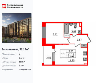 Квартира 31,2 м², 1-комнатная - изображение 1