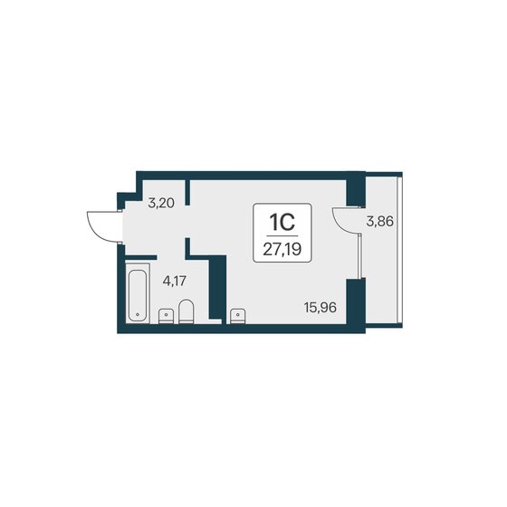 37,2 м², квартира-студия 5 800 000 ₽ - изображение 40