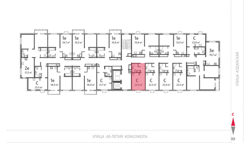 Квартира 22,3 м², студия - изображение 3