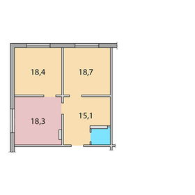 Квартира 73,6 м², 2-комнатная - изображение 2