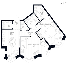 Квартира 64,5 м², 2-комнатная - изображение 3