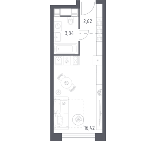 Квартира 22,4 м², студия - изображение 1