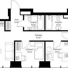 Квартира 75,7 м², 3-комнатная - изображение 3