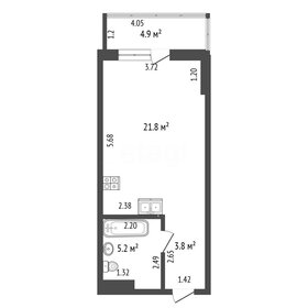 Квартира 36 м², студия - изображение 1