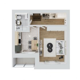 Квартира 36,9 м², 1-комнатная - изображение 2