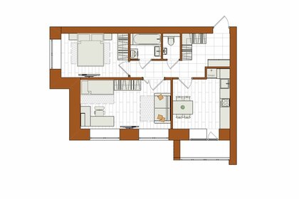 Квартира 57,2 м², 2-комнатная - изображение 1