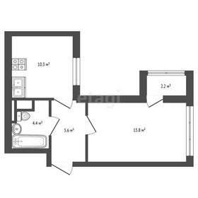 Квартира 35,3 м², 1-комнатная - изображение 1