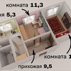 Квартира 46,9 м², 2-комнатная - изображение 2