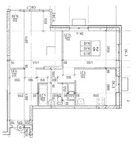 Квартира 54,5 м², 2-комнатная - изображение 1