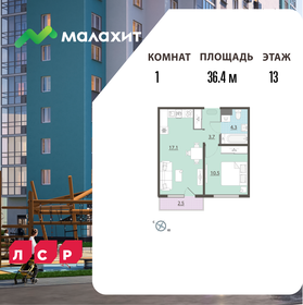Квартира 36,4 м², 1-комнатная - изображение 1