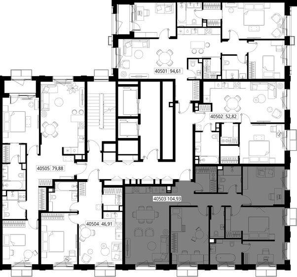 58,2 м², 3-комнатная квартира 15 374 112 ₽ - изображение 55