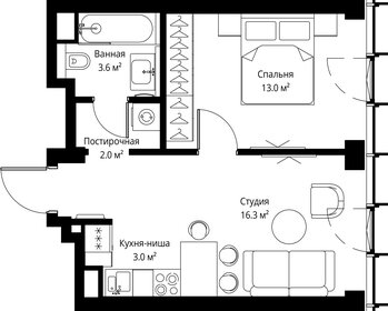 Квартира 37,9 м², 1-комнатная - изображение 2