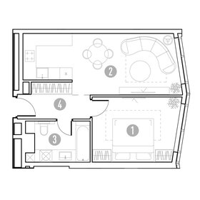 Квартира 45,5 м², 1-комнатная - изображение 2