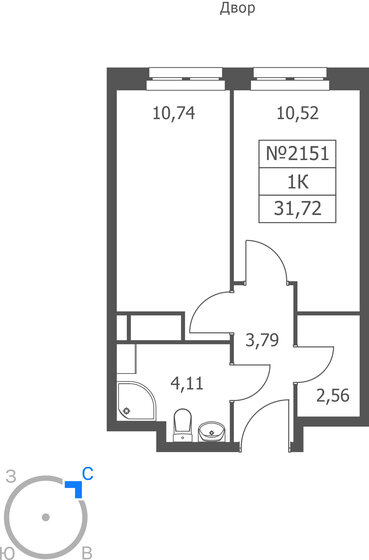 37 м², 1-комнатная квартира 7 571 942 ₽ - изображение 19
