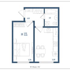 Квартира 31 м², 1-комнатная - изображение 2
