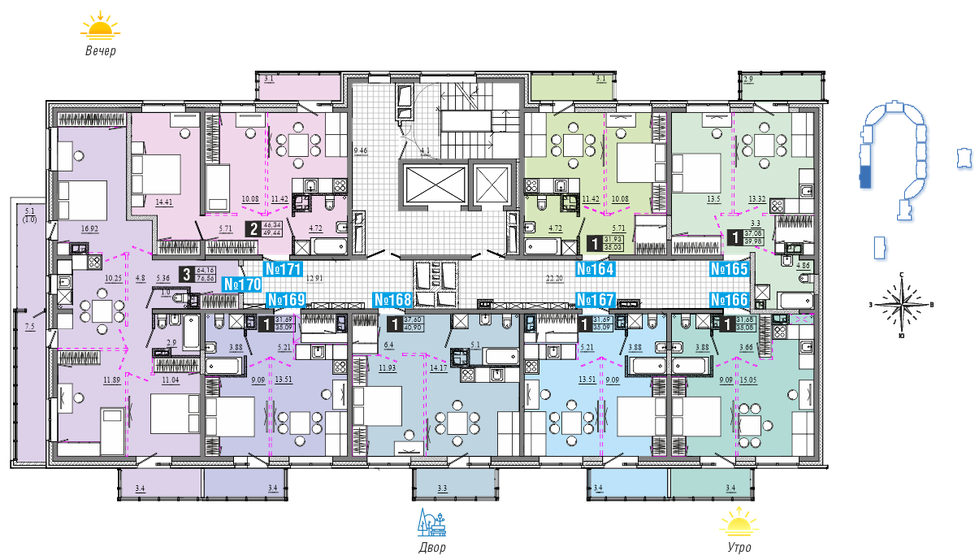 76,2 м², 3-комнатная квартира 8 758 400 ₽ - изображение 9