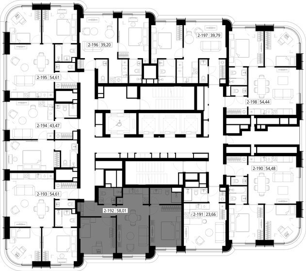 52,7 м², 2-комнатная квартира 26 089 136 ₽ - изображение 64