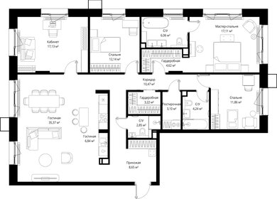 Квартира 143,7 м², 4-комнатная - изображение 2