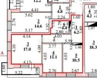 Квартира 53,8 м², 2-комнатная - изображение 1