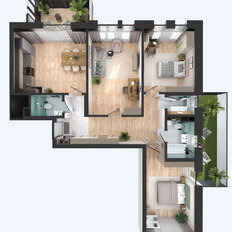 Квартира 101,4 м², 3-комнатная - изображение 4